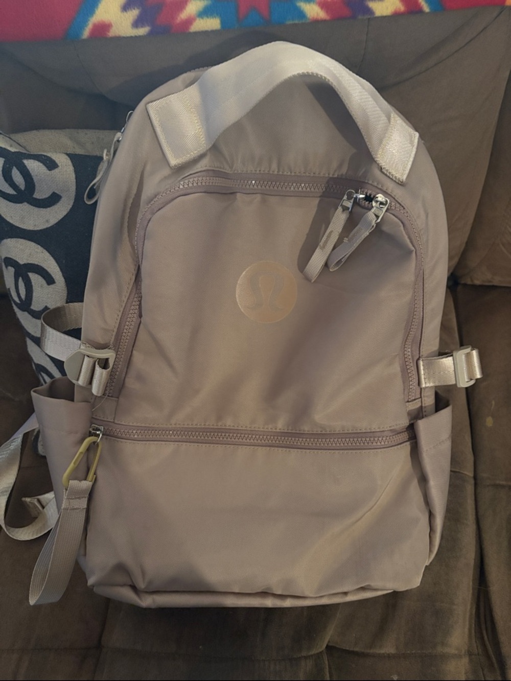 lululemon athletica tan backpack